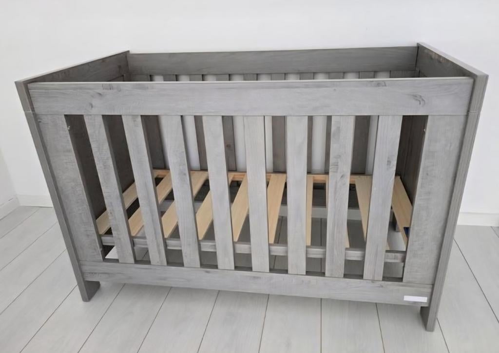 Ledikant babybed 120x60 Interbaby - Grijs, Ophalen, Zo goed als nieuw, Ledikant