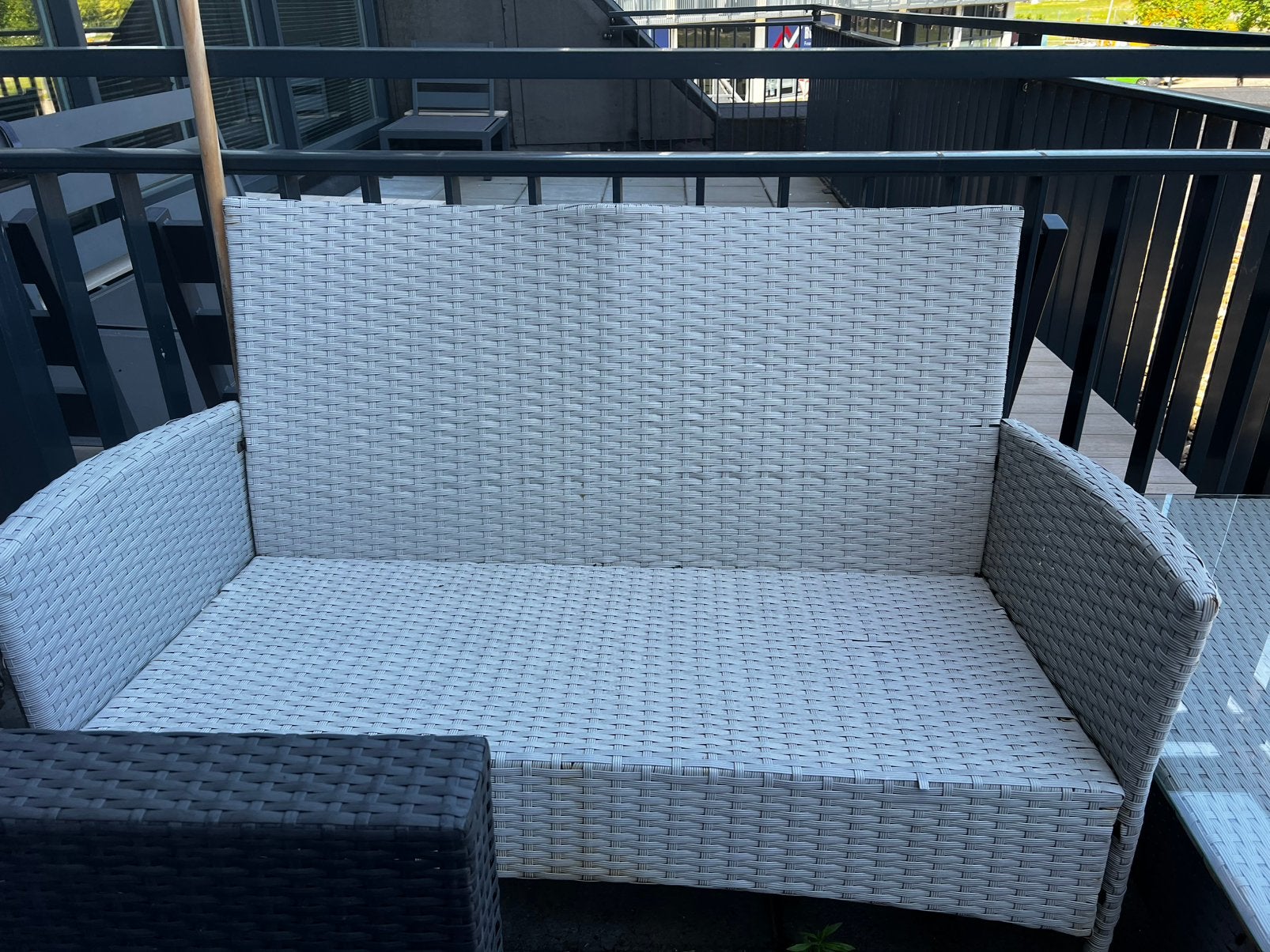 Tuinsetje GRATIS, 2 zitplaatsen, Kunststof, Gebruikt, Ophalen of Verzenden