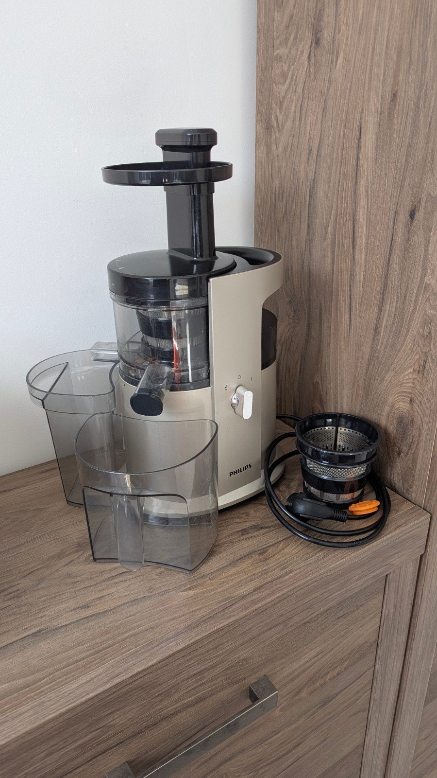 Philips Avance Collection Slowjuicer (HR1882) – Goede staat!, Witgoed en Apparatuur, Keukenmixers, Ophalen, 1 tot 2 liter, 2 snelheden