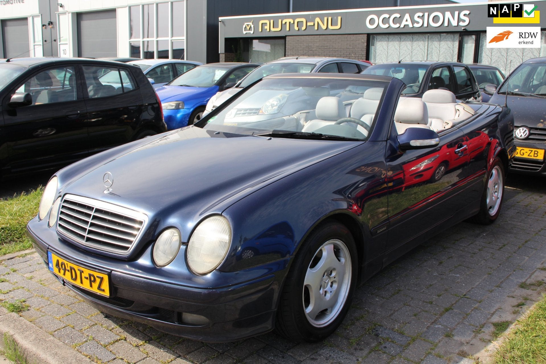 Mercedes-Benz CLK-klasse Cabrio 230 Kompressor Elegance Auto, Auto's, Mercedes-Benz, Achterwielaandrijving, Gebruikt, 4 cilinders