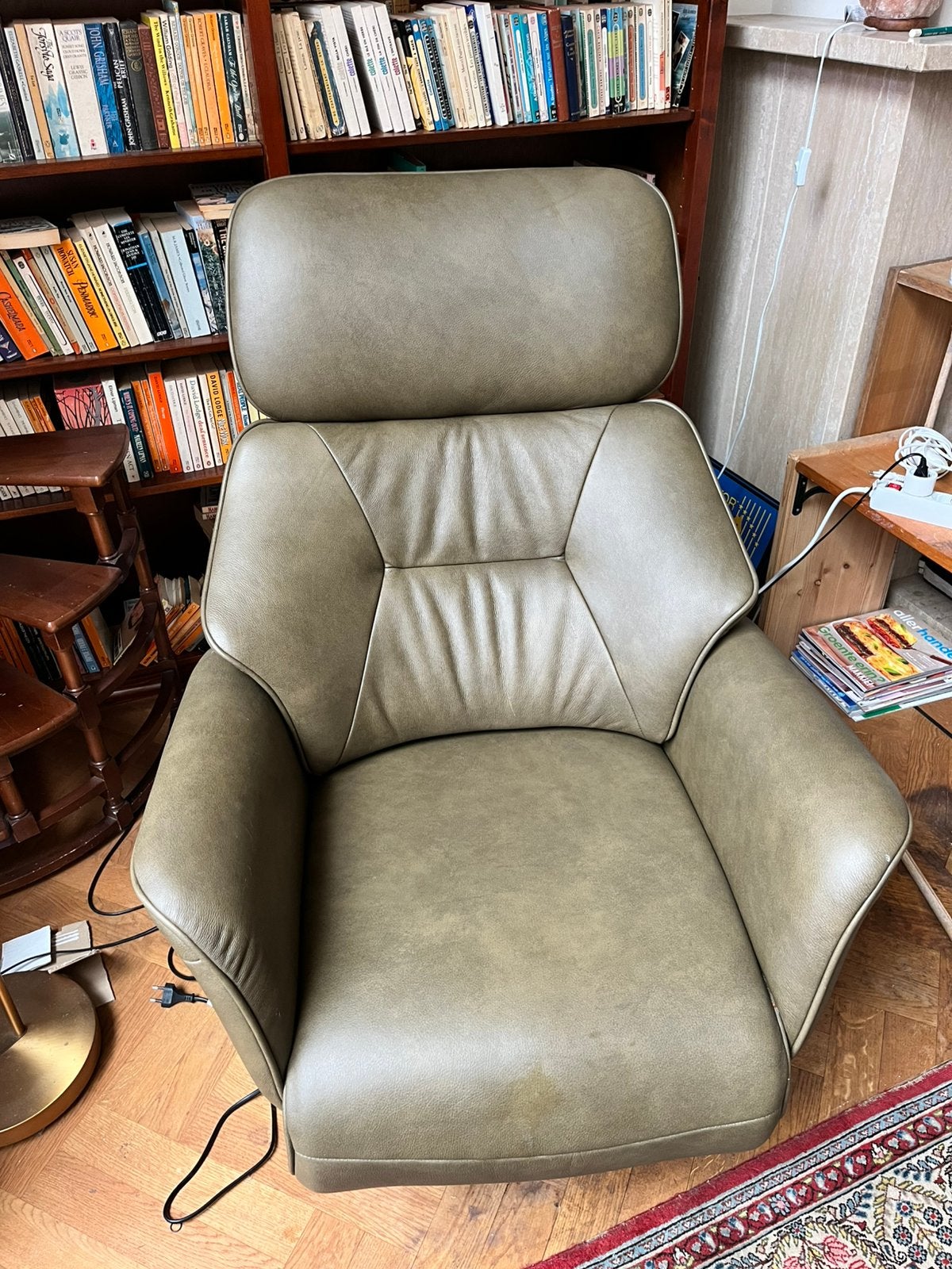 Senioren Sta-Op-Stoel/relax fauteuil van Wellfair, Ophalen, Overige kleuren, Leer, Eén