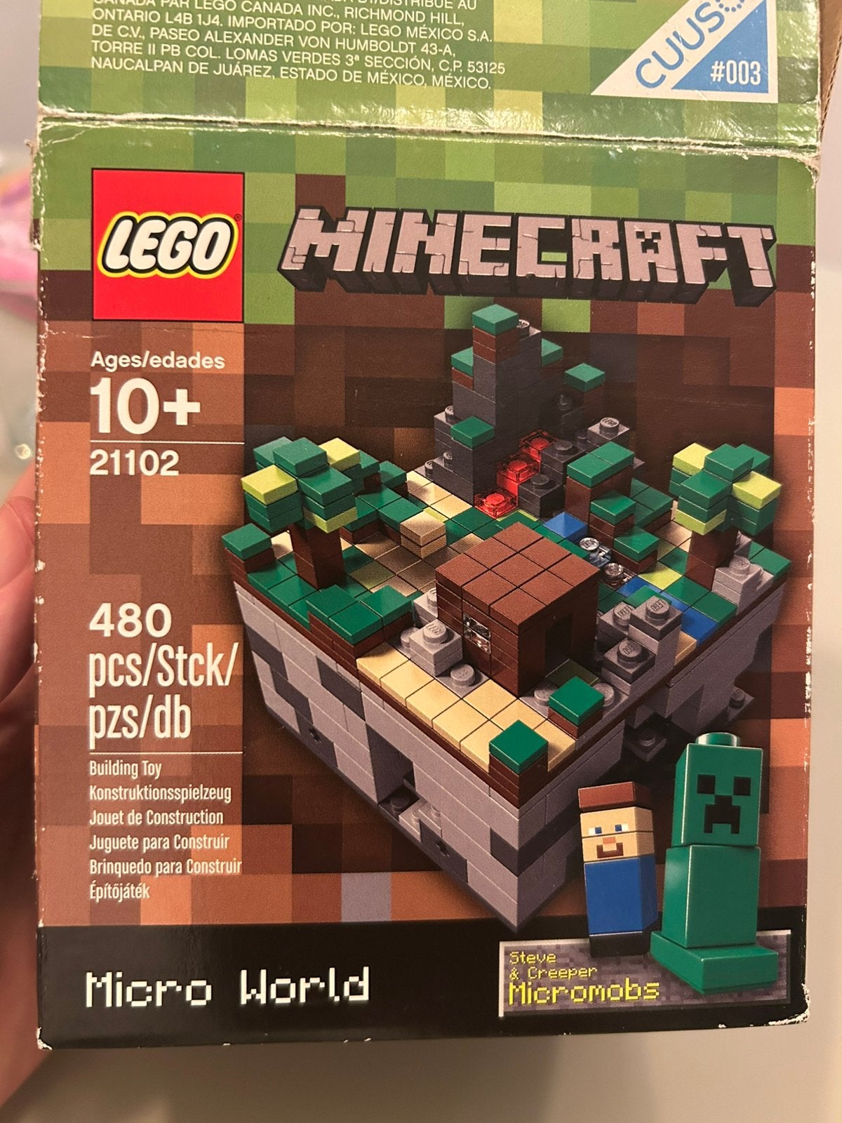 Lego 21102 Minecraft Microworld Forest, Kinderen en Baby's, Gebruikt, Inclusief instructies, Minecraft, Lego