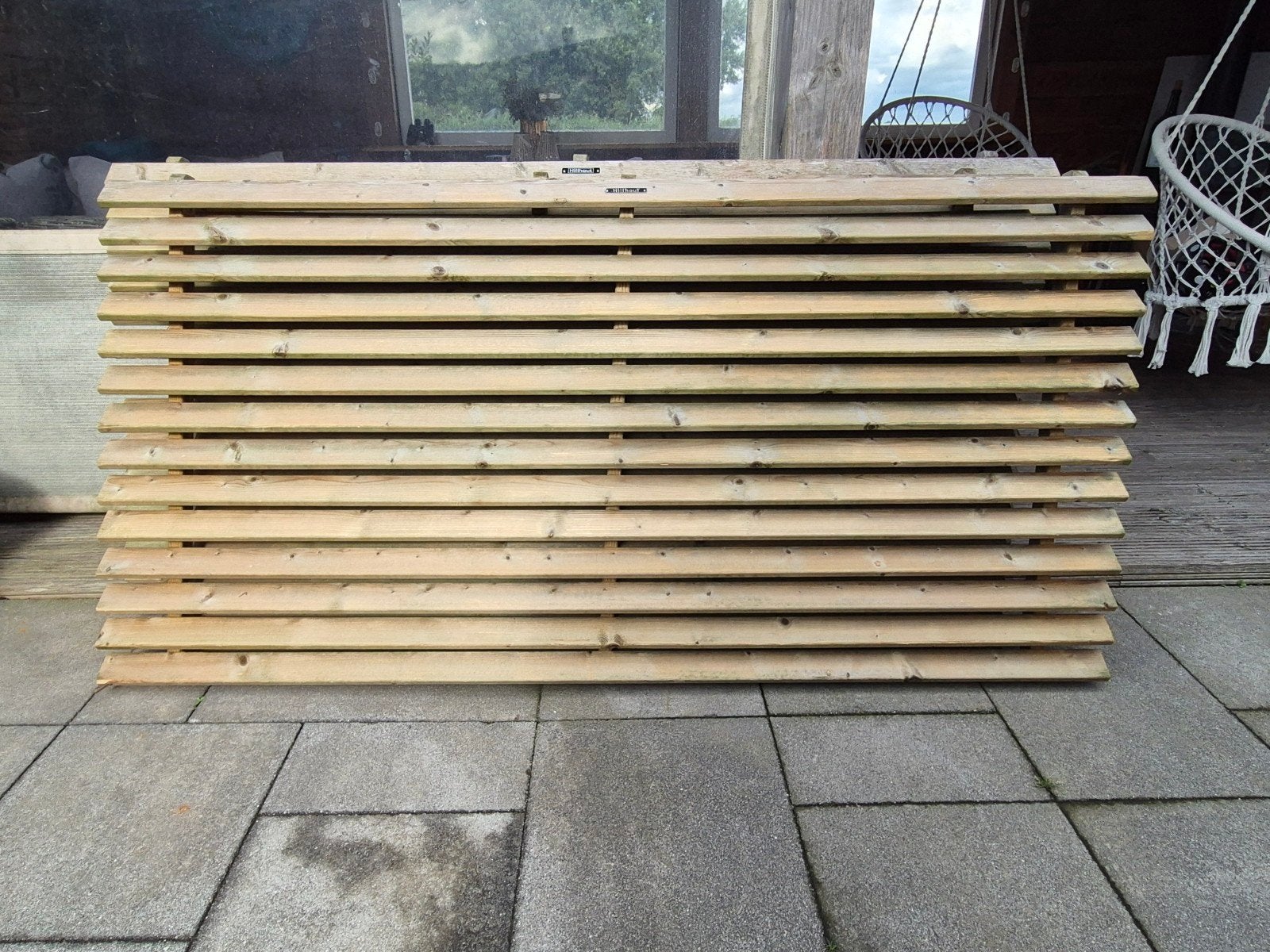 3x jaloeziescherm hillhout, Ophalen, Hout, 3 tot 6 meter, Minder dan 1 meter
