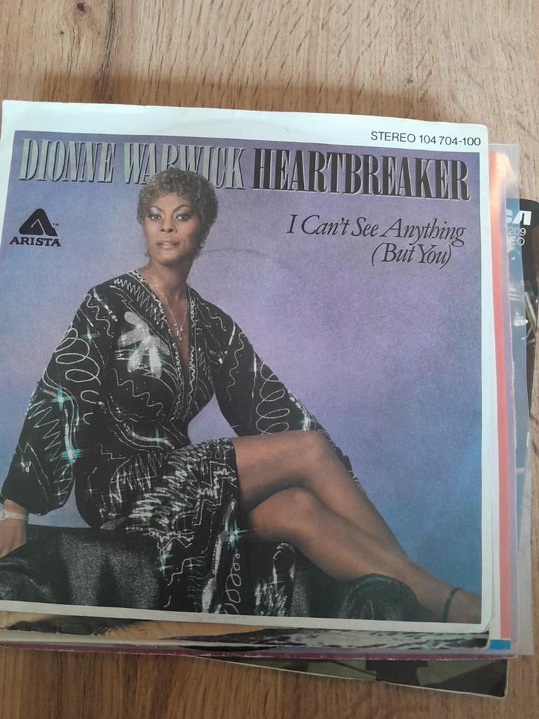 Dionne warwick 7inch heartbreaker, Ophalen of Verzenden, Zo goed als nieuw, Pop