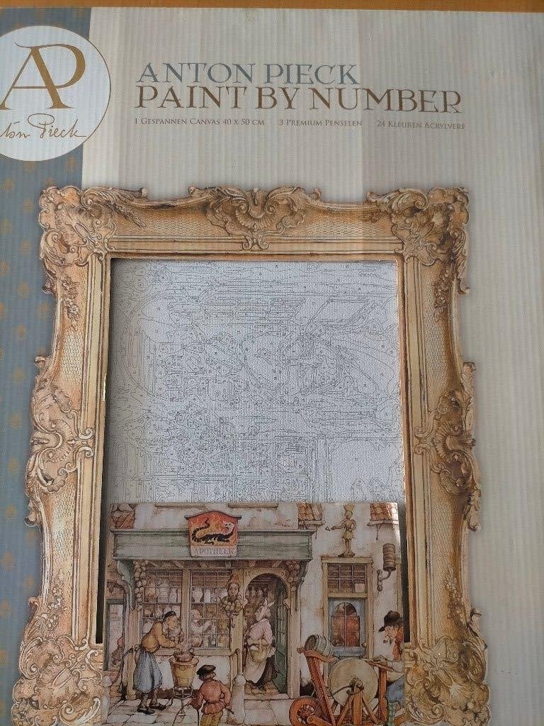 Anton pieck paint by number op Canvas, Ophalen of Verzenden, Schilderij