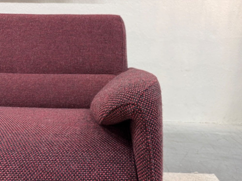 Nieuwstaat Leolux Felizia 3 Zits Bank Andes stof zwart rood, Leolux, Info@leolux.nl, Minder dan 75 cm, Driepersoons