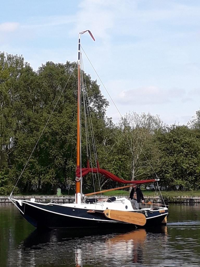 Zeeschouw Huitema. Type Tandorna 8 meter., Watersport en Boten, Platbodems, Ophalen, Gebruikt, Staal, Diesel