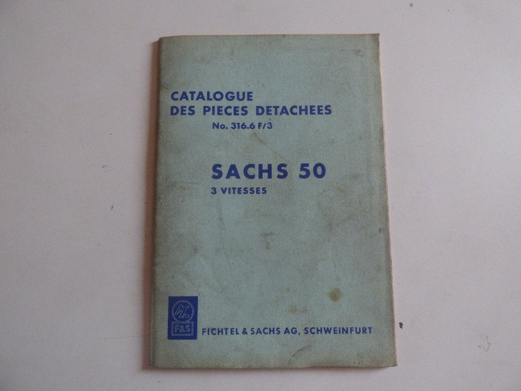 SACHS 50 3 VERSNELLINGEN ONDERDELENLIJST 316.6 F/3, Ophalen of Verzenden, Gebruikt