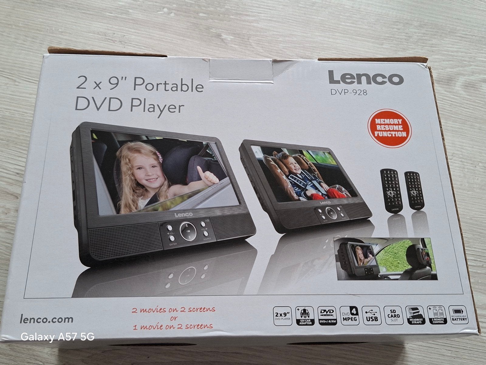 Lenco DVP-928 Draagbare DVD Speler 2x9 inch Scherm NIEUW, Draagbaar, Nieuw, Ophalen of Verzenden, Overige merken