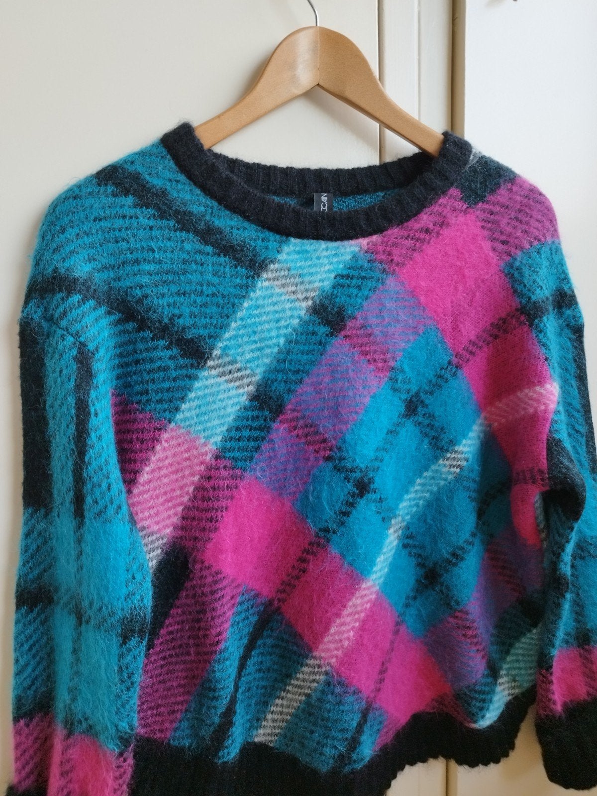 Marccain 21% Mohair 21% Alpaca trui N3 M 38 Blauw, Maat 38/40 (M), Zo goed als nieuw, Marccain, Verzenden