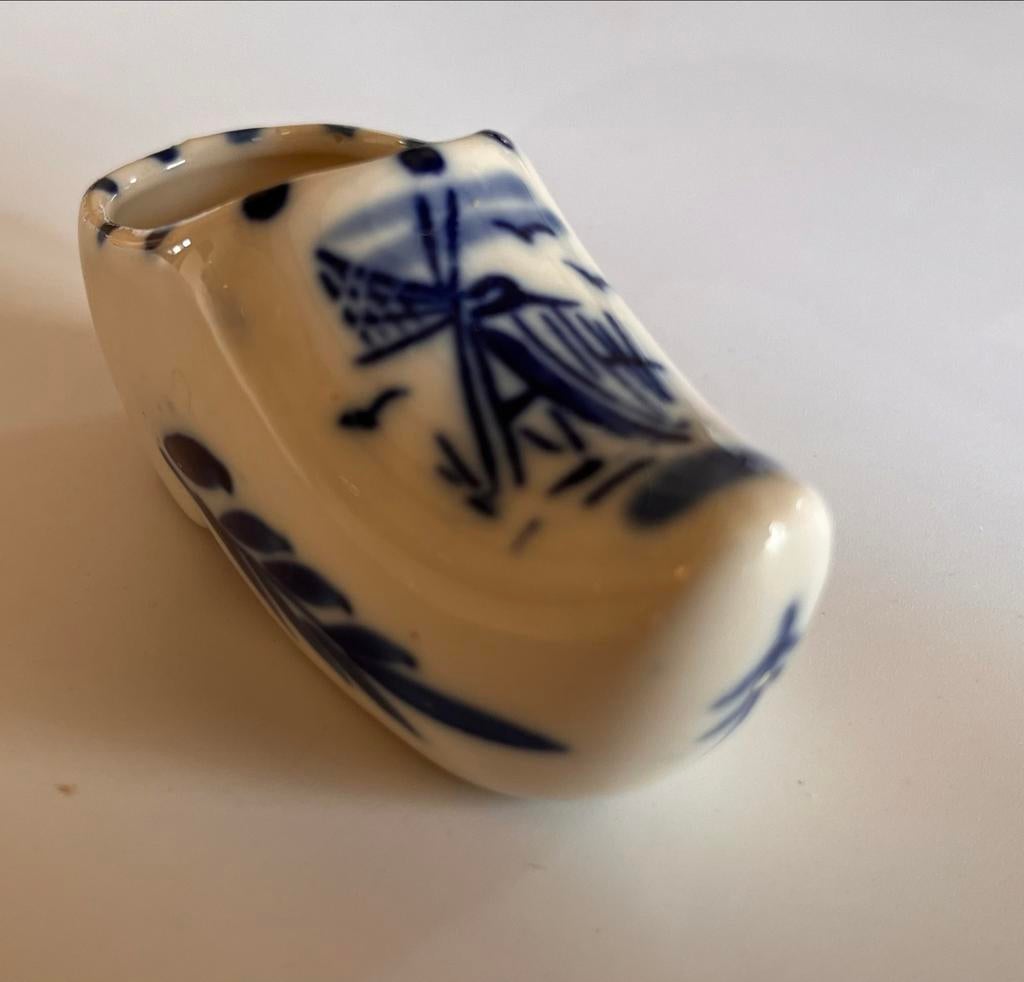 Delfts blauw klompje met molen, Antiek en Kunst, Ophalen of Verzenden