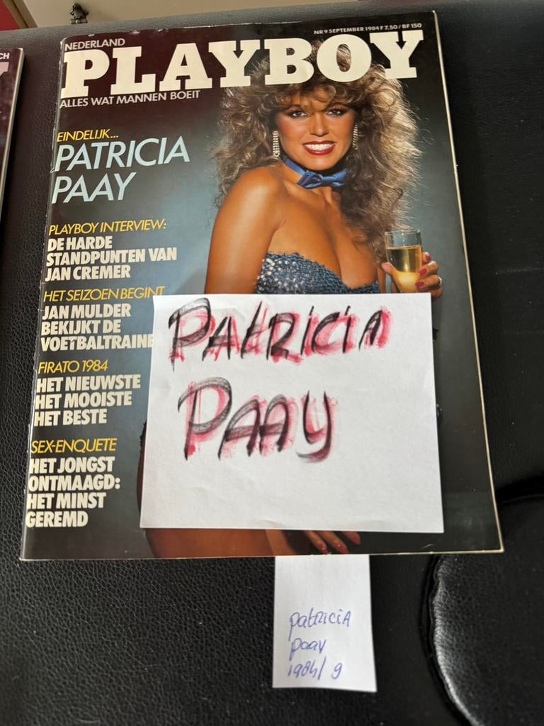 playboy met patricia paay   9,50 per stuk, Ophalen of Verzenden, 1980 tot heden, Tijdschrift