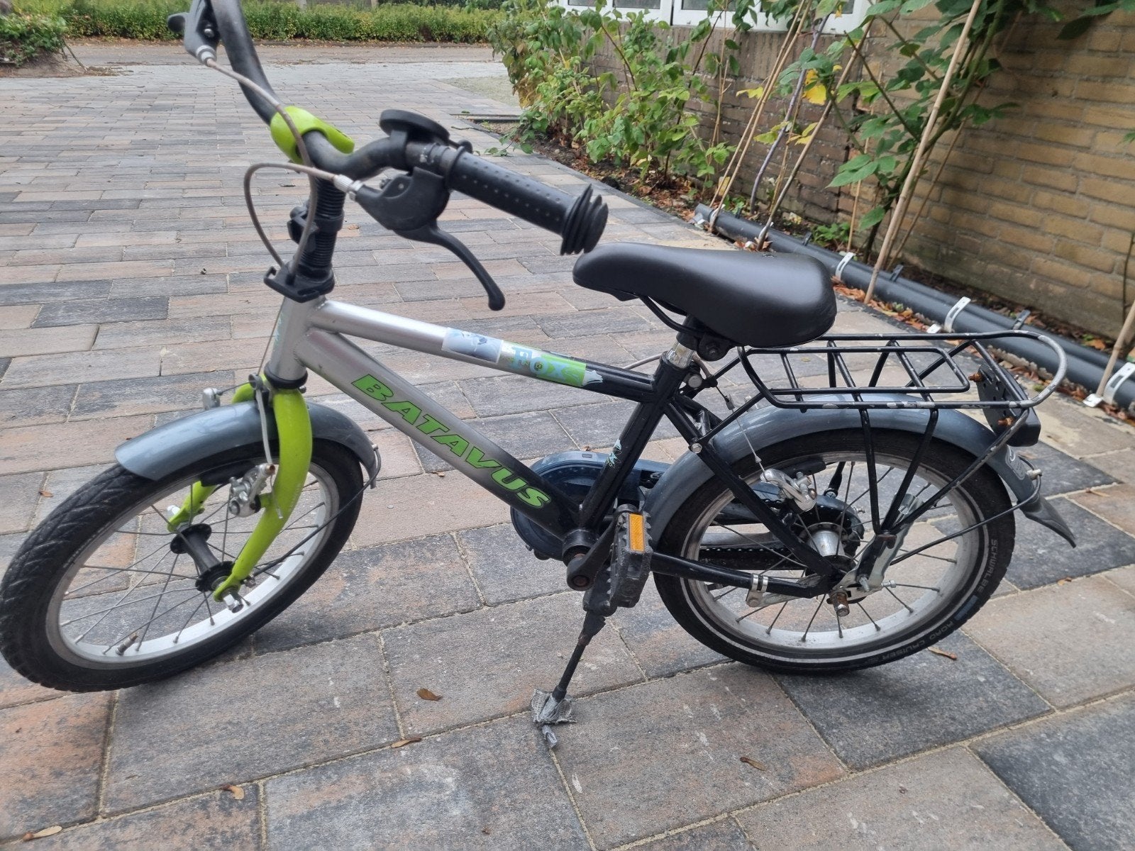 Stoere Batavus kinderfiets 16 inch, Ophalen, Terugtraprem, 16 tot 20 inch, Batavus