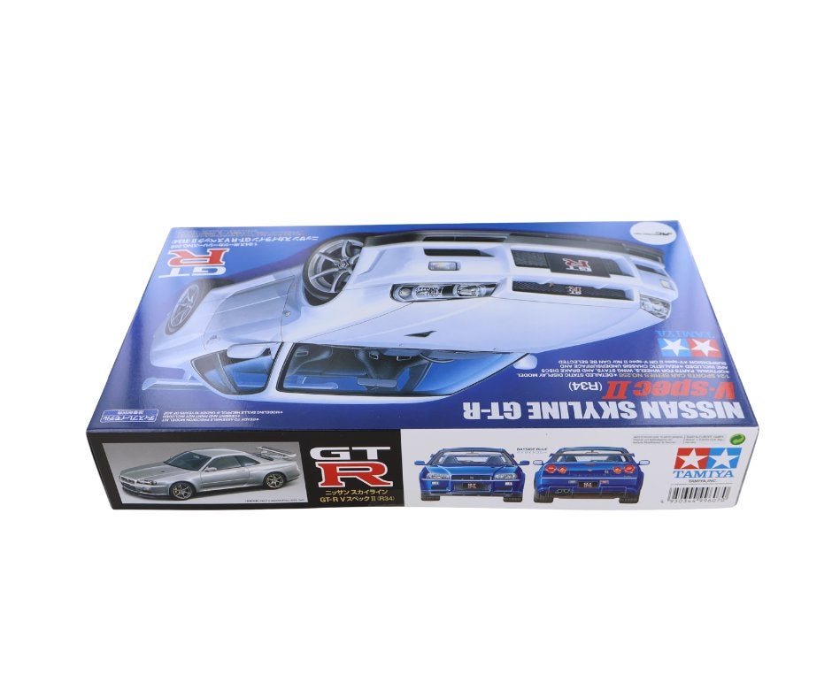 Tamiya 24258 1:24 Nissan Skyline GT-R V-Spec II (R34) T24258, Hobby en Vrije tijd, Modelbouw | Auto's en Voertuigen, Auto, Groter dan 1:32
