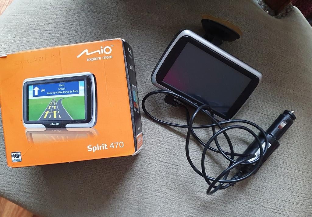 Mio Spirit 470 GPS Navigatiesysteem met doos, Ophalen, Gebruikt