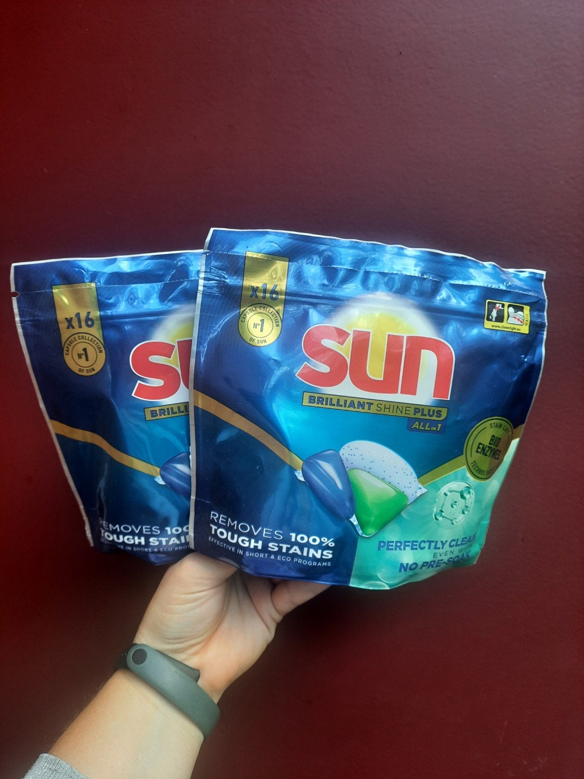 Sun Brilliant Shine Plus All-in-1 Vaatwastabletten 2x16 stuk, Ophalen of Verzenden, Overige typen