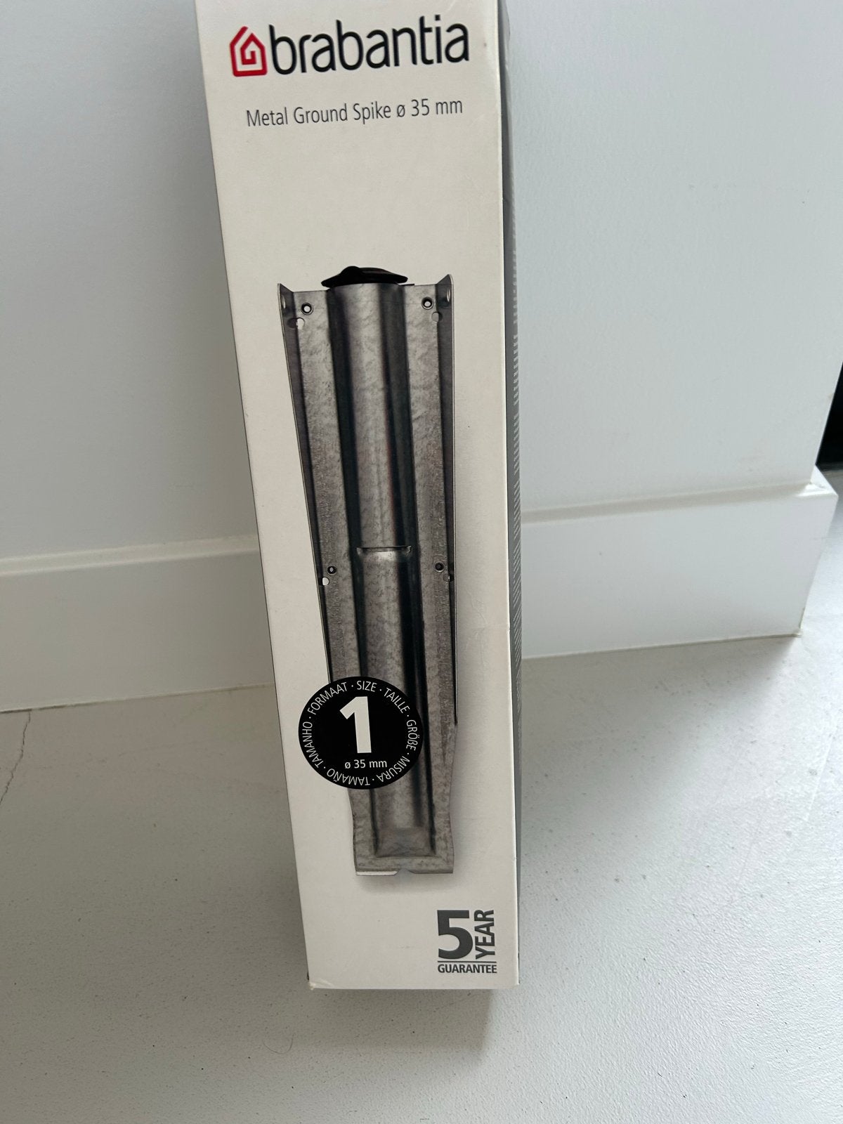 Brabantia Metalen Grondpin Ø 35 mm - Nieuw in doos, Tuin en Terras, Ophalen of Verzenden, Nieuw