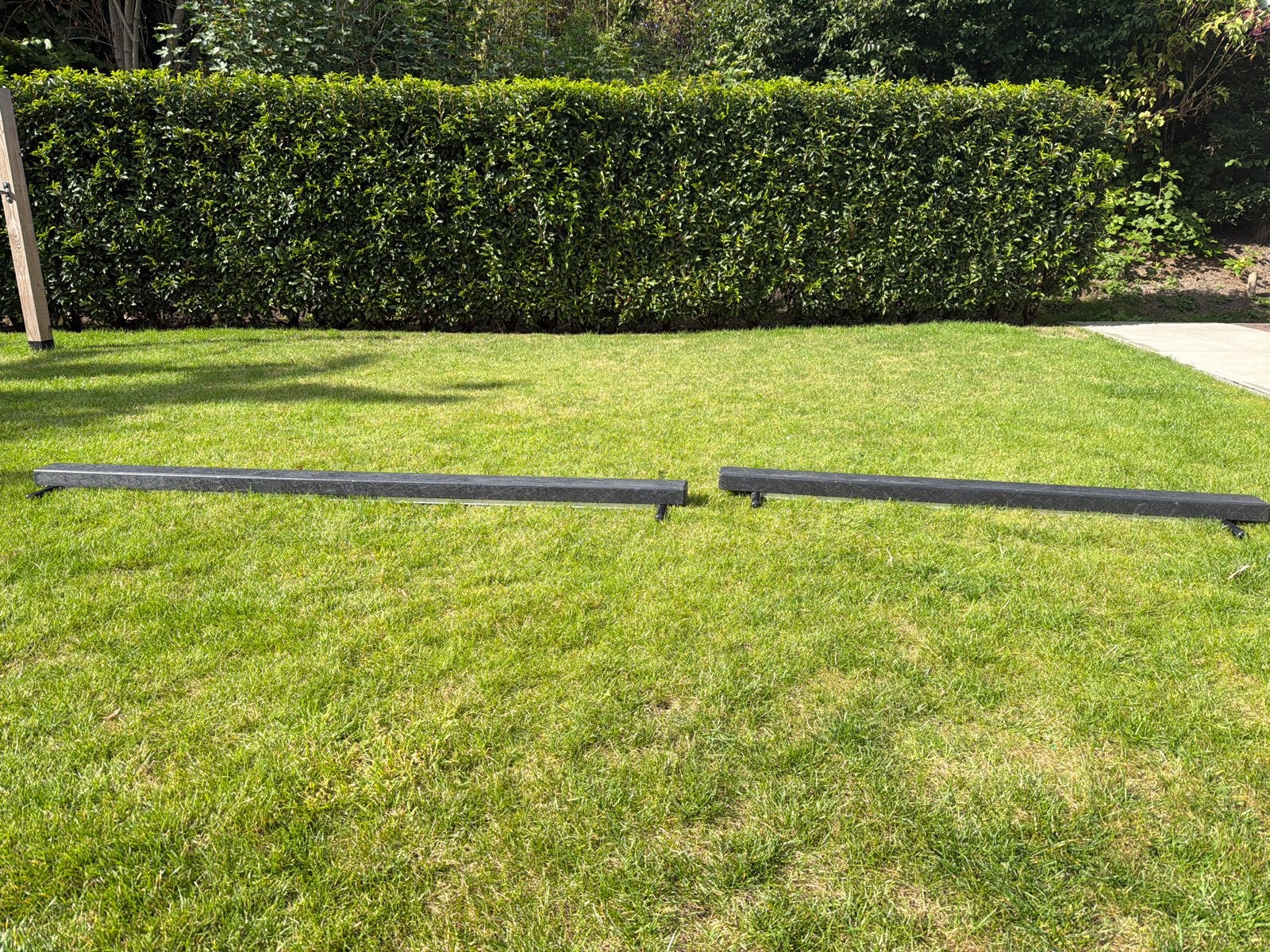 2x Turnbalk laag stevig, Ophalen, Gebruikt, Materiaal, Zwart