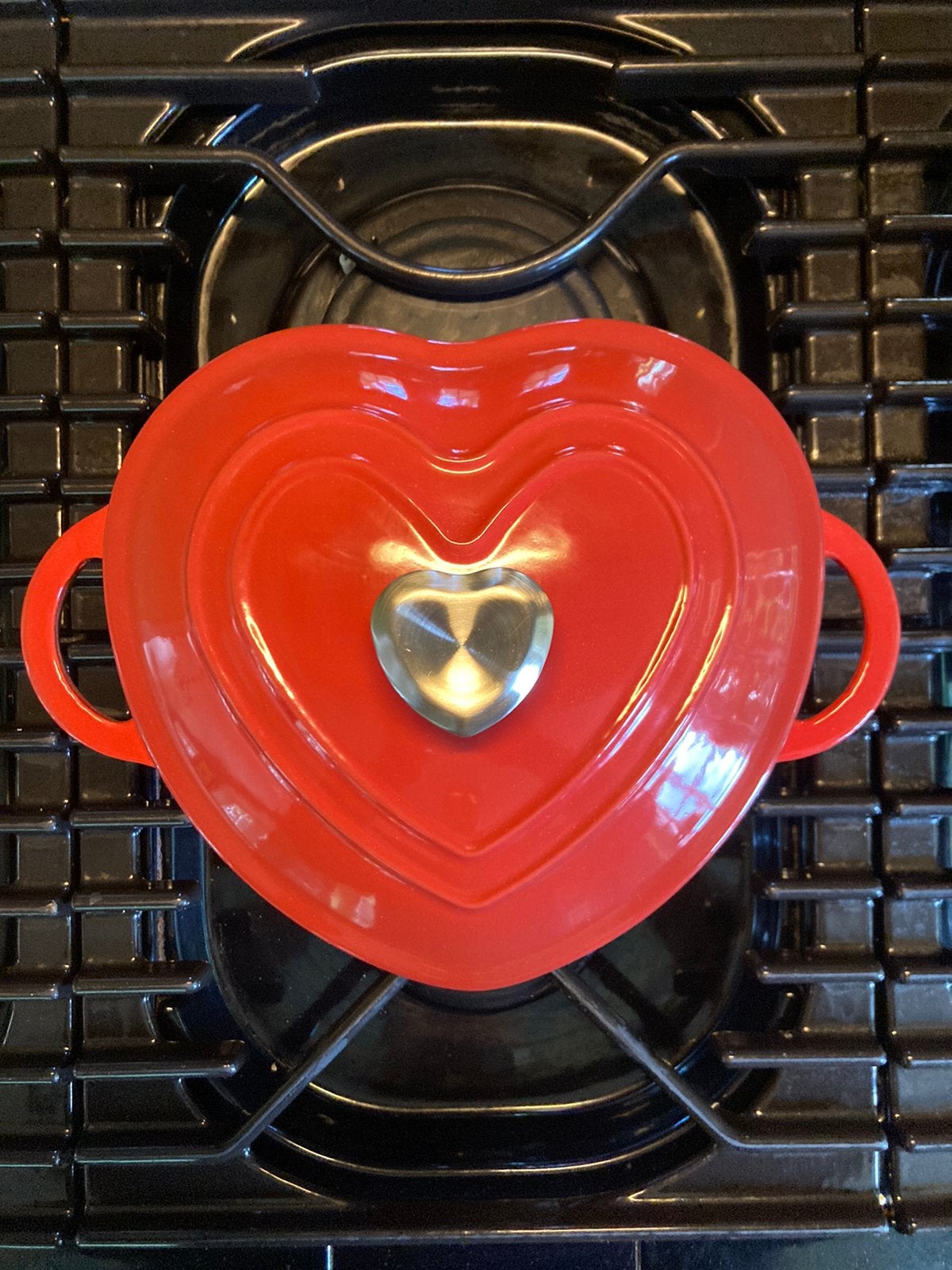 Hartvormige braadpan gietijzer nieuw, Verzenden, Braadpan, Gietijzer, Met handvatten