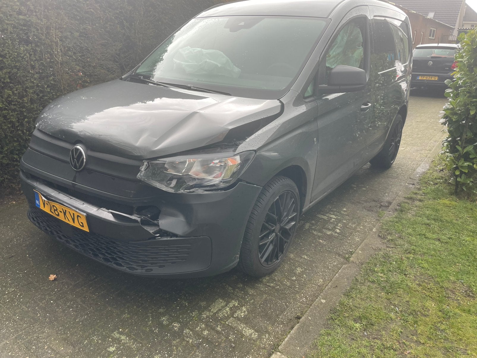 Vw caddy 2.0 tdi bj 2024 20000 km, Auto diversen, Schadeauto's, Ophalen, Wit, Diesel, Overige carrosserieën