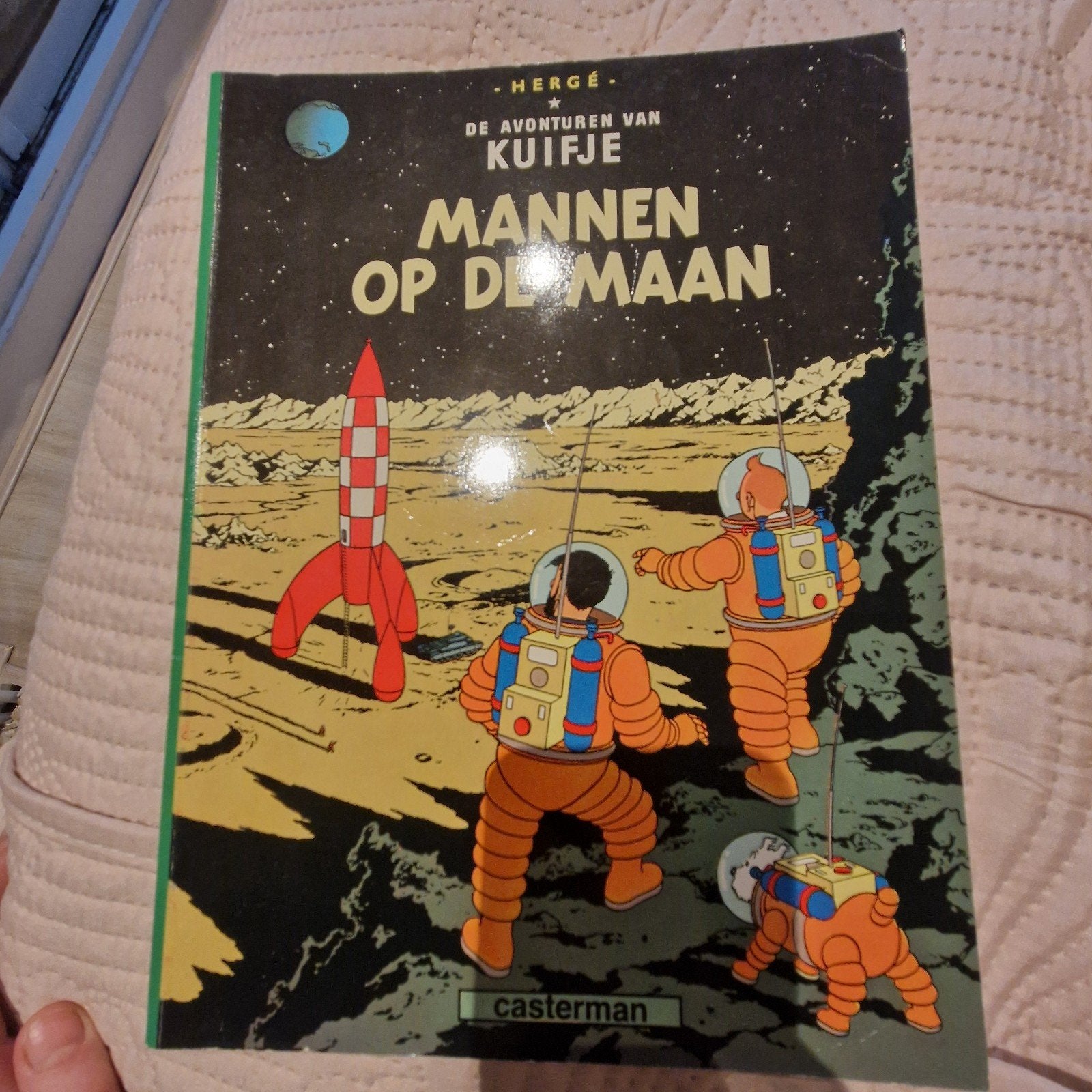 Kuifje: Mannen op de Maan - Hergé (Casterman), Boeken, Eén stripboek, Ophalen of Verzenden, Gelezen, Hergé