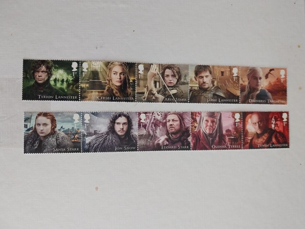 Engeland 4141-4150game of trones 2018 postfris onder postpri, Ophalen of Verzenden