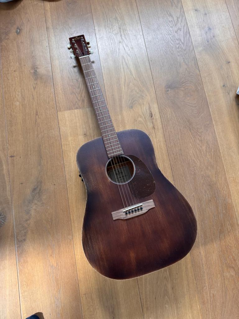 Sigma DM-15E-GED Westerngitaar met Fishman element, Ophalen, Zo goed als nieuw, Western- of Steelstringgitaar, Met (piezo-)element