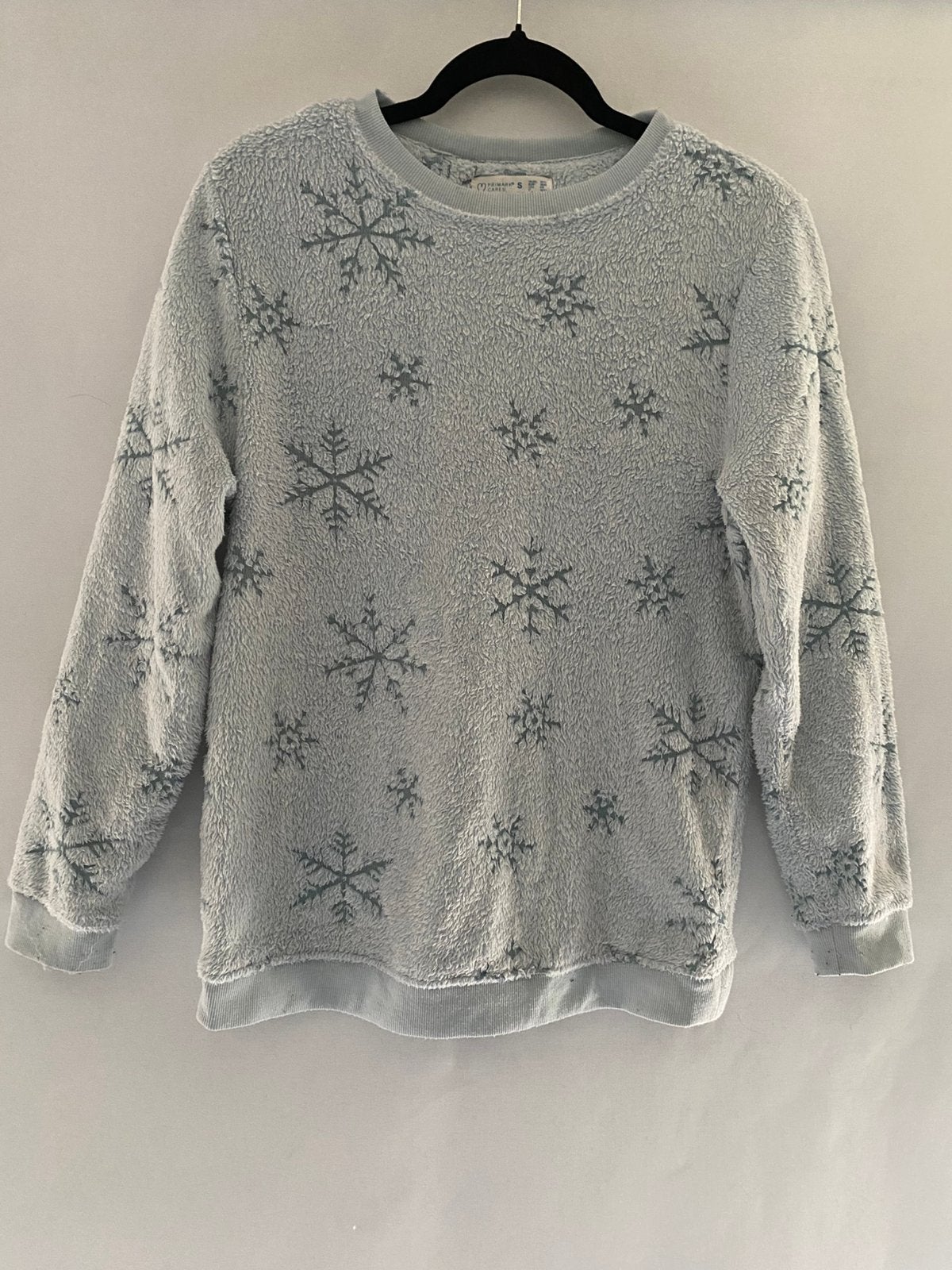 Primark fluffy sweater met sneeuwvlokken | Maat S / 36, Ophalen of Verzenden, Gedragen, Maat 36 (S), Blauw