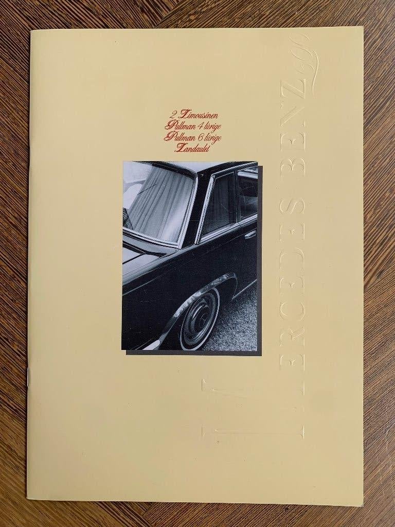 Brochure Mercedes-Benz 600 Pullman & Landaulet gelimiteerd, Nieuw, Philipson, Mercedes, Ophalen of Verzenden
