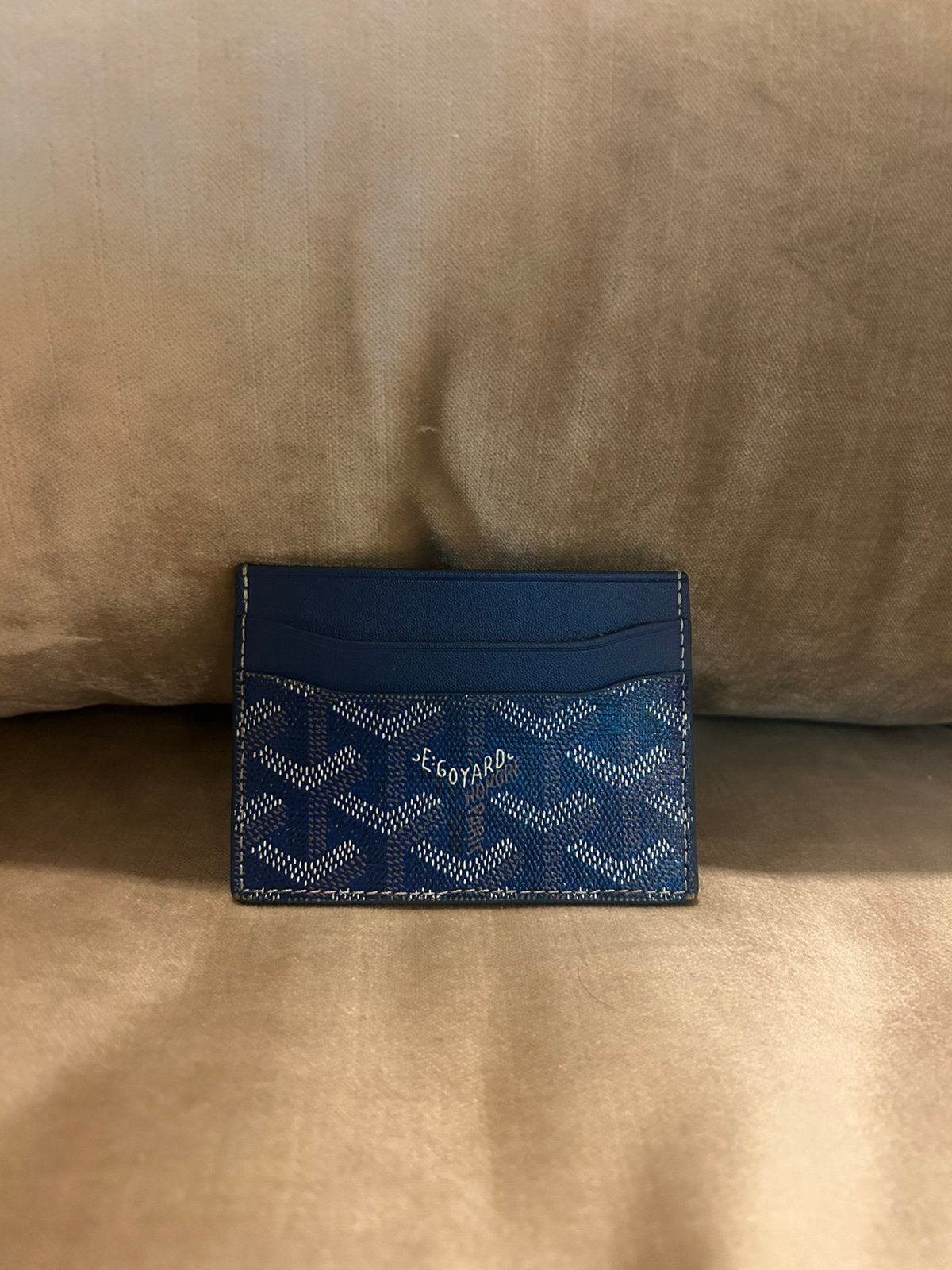 Goyard kaarthouder, Sieraden, Tassen en Uiterlijk, Portemonnees, Ophalen of Verzenden, Zo goed als nieuw, Blauw