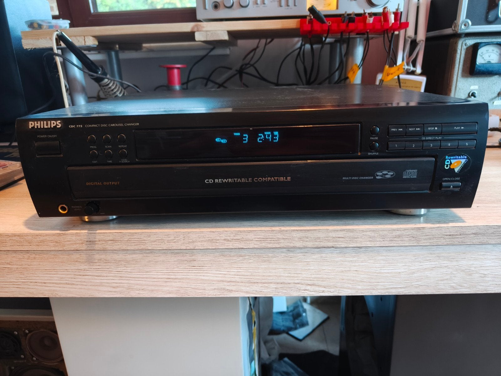 Philips cdc775, Ophalen of Verzenden, Zo goed als nieuw, Philips, Wisselaar