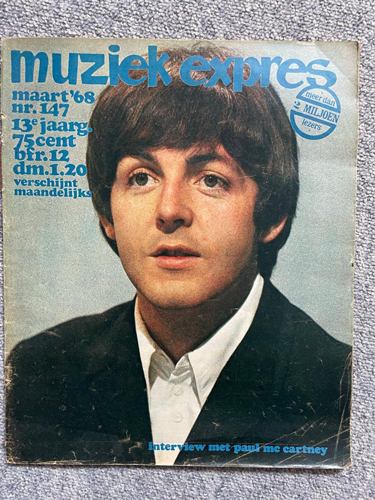 Muziek Expres Maart '68 - Paul McCartney, Ophalen of Verzenden, Gelezen, Muziek, Film of Tv