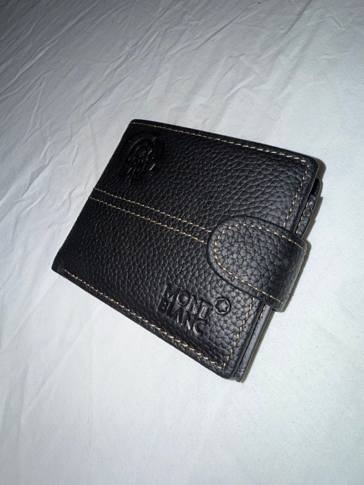 Montblanc Portemonnee Zwart Leer, Computers en Software, Ophalen of Verzenden, Zo goed als nieuw, 10 inch, Bescherming voor- en achterkant