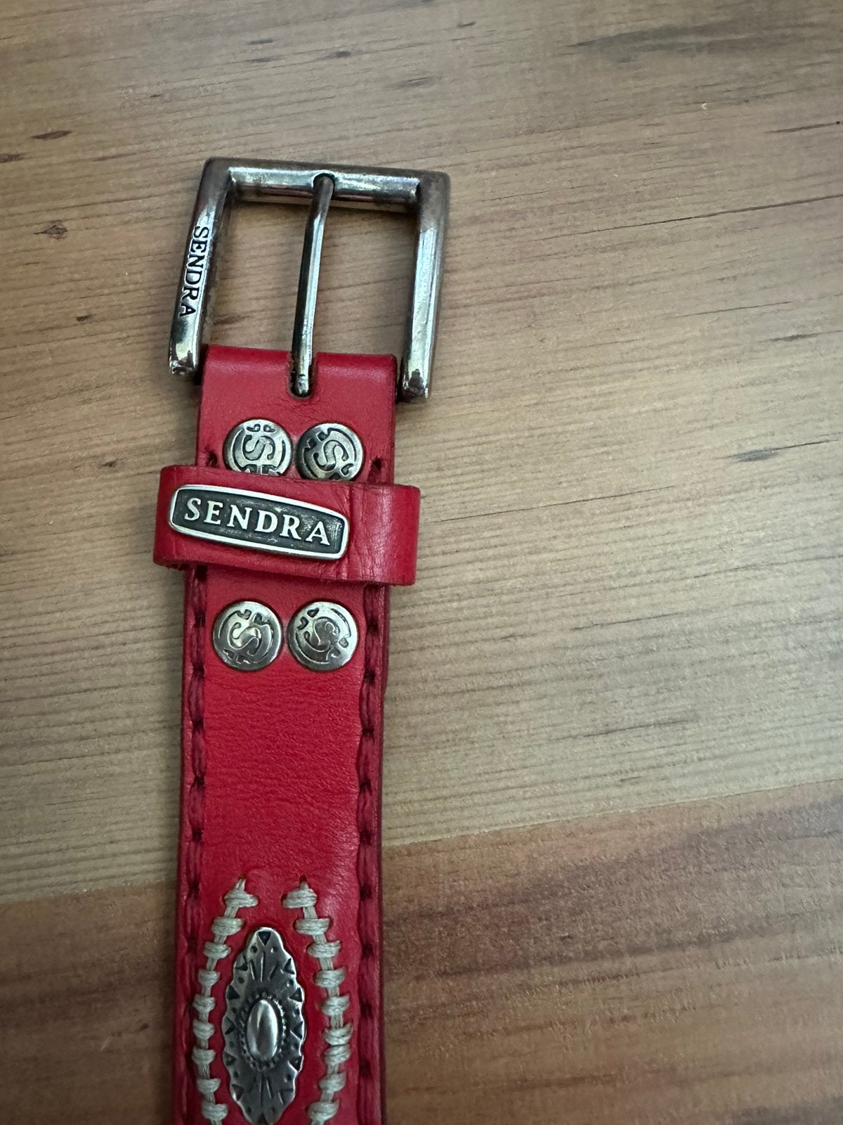 Sendra riem 90 rood, Ophalen, Zo goed als nieuw, Rood, 80 tot 90 cm