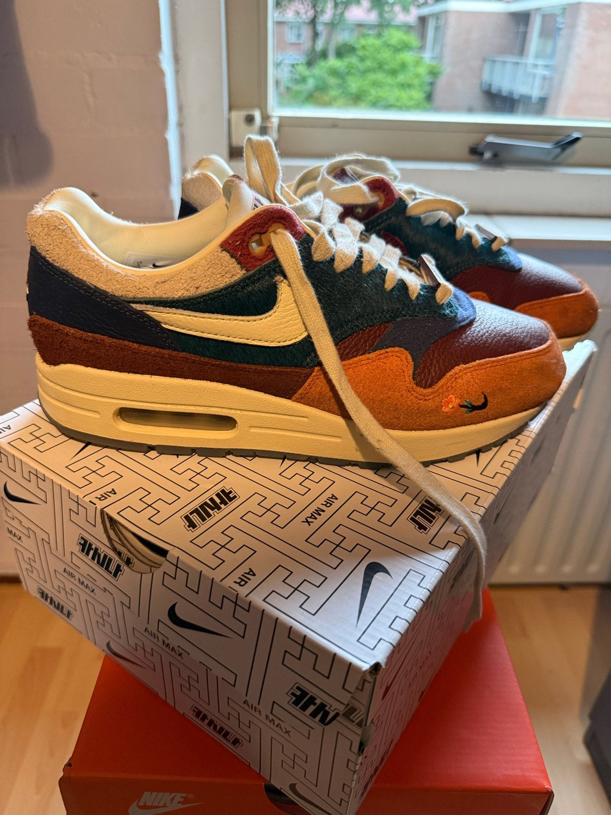 Nike Air Max 1 Won-Ang - Maat 42,5, Overige kleuren, Ophalen of Verzenden, Sneakers of Gympen, Zo goed als nieuw