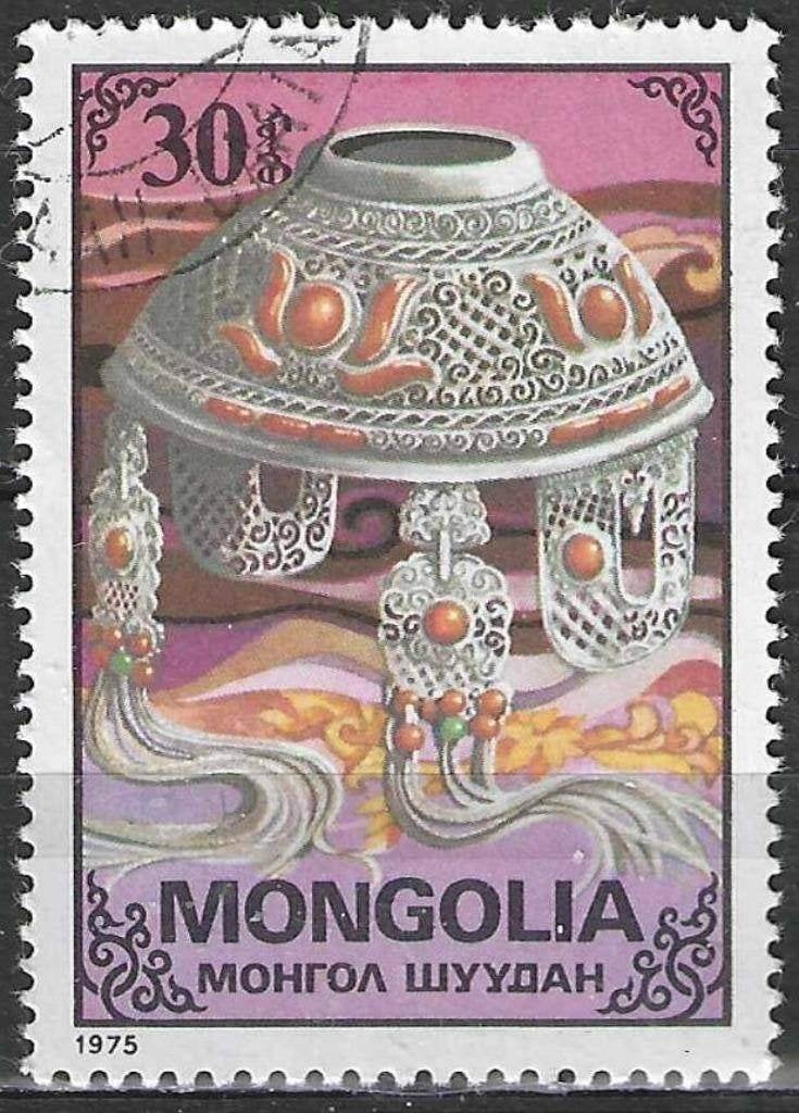 Mongolie 1975 - Yvert 809 - Ornamenten (ST), Verzenden, Gestempeld, Oost-Azië