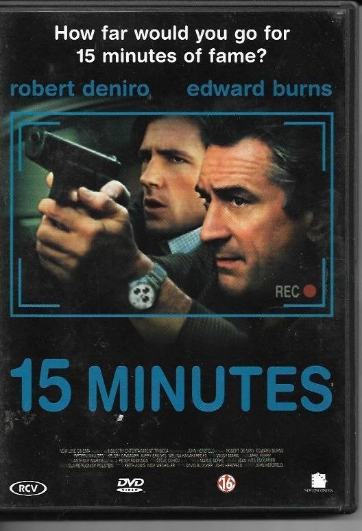 15 Minutes, Engels, Vanaf 16 jaar, Verzenden, Nederlands