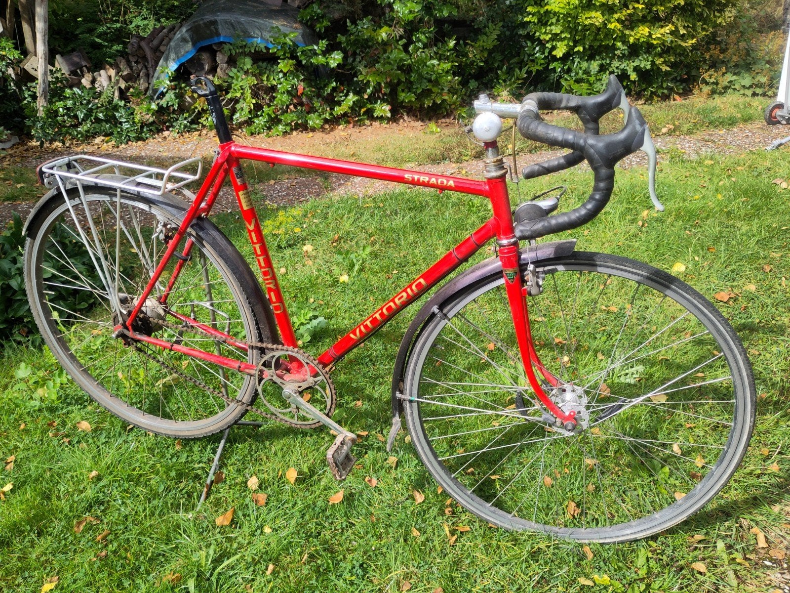 Vittorio Strada fiets frame rood, 28 inch, Gebruikt, Velgrem, 53 tot 57 cm