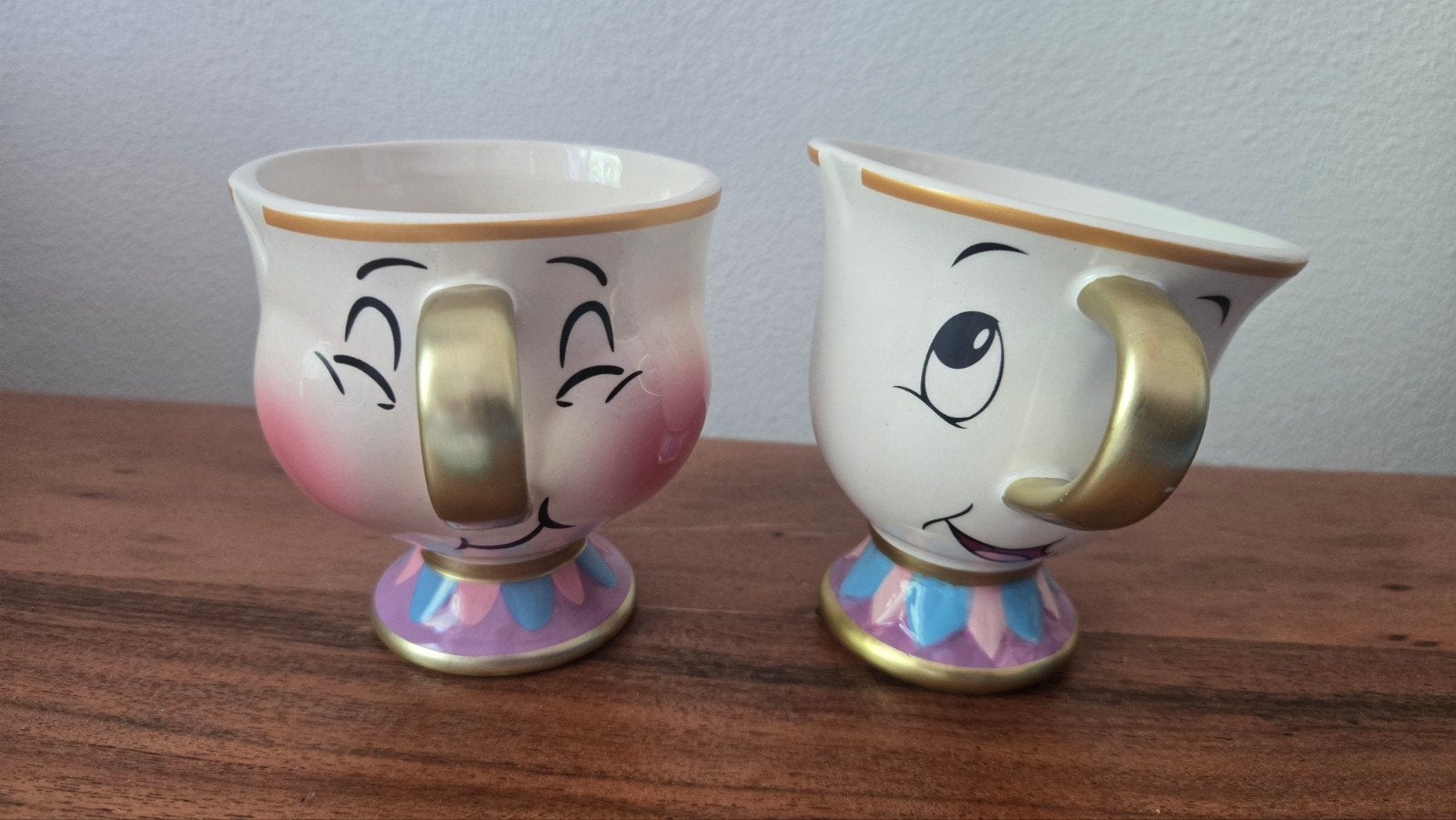 Disney Belle en het Beest Kopjes (Set van 2), Ophalen, Assepoester of Belle, Gebruikt, Servies