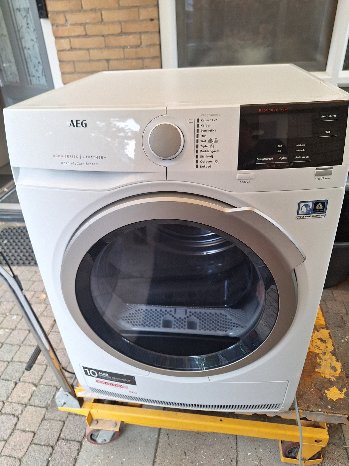 AEG 8000 Serie Lavatherm warmtepompdroger 8kg nette staat, Ophalen, Gebruikt, 8 tot 10 kg, Voorlader