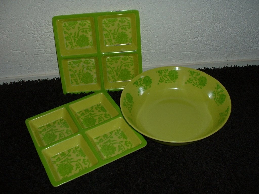 Hapjes schalen, Huis en Inrichting, Keuken | Servies, Ophalen, Kunststof, Overige stijlen, Schaal of Schalen