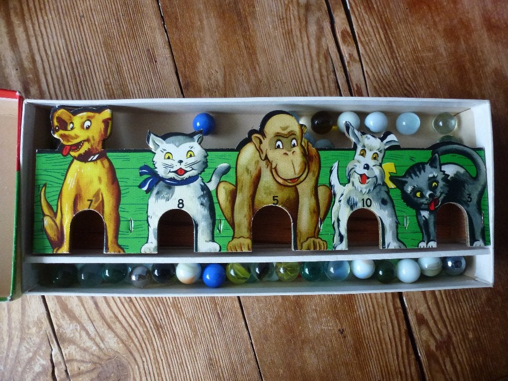 Knikkerspel "Vrolijke vriendjes", Ophalen of Verzenden, Zo goed als nieuw