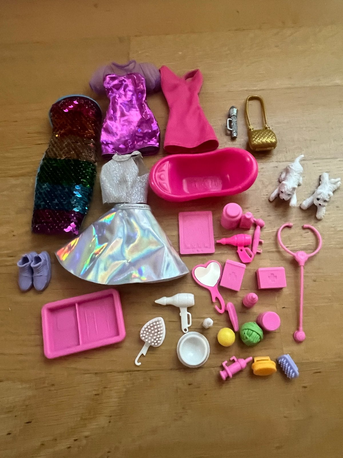 Barbie kleding en accessoires set 3,-, Ophalen of Verzenden, Gebruikt, Barbie