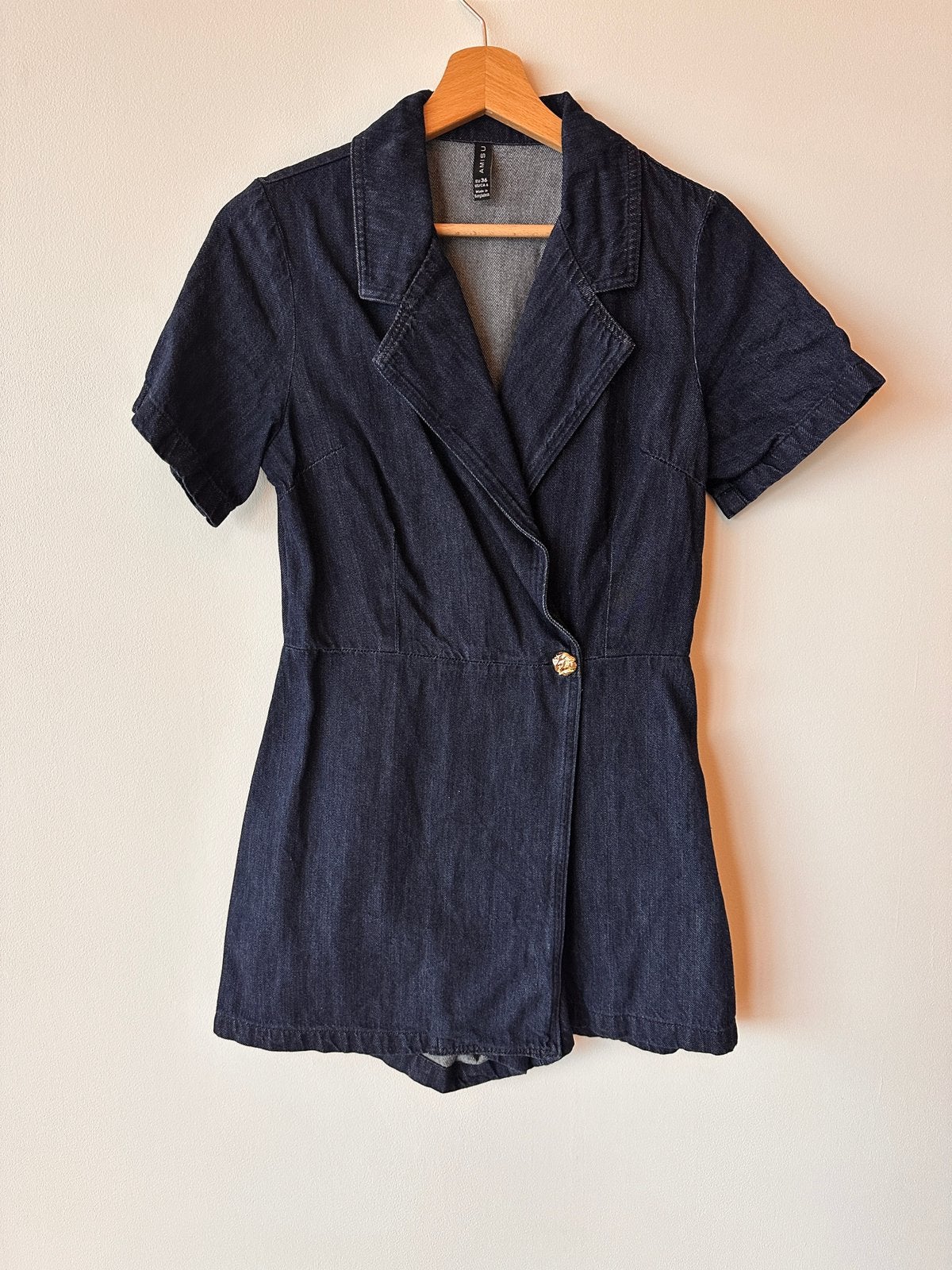 Denim playsuit New Yorker, Ophalen of Verzenden, Zo goed als nieuw, Maat 36 (S), Blauw
