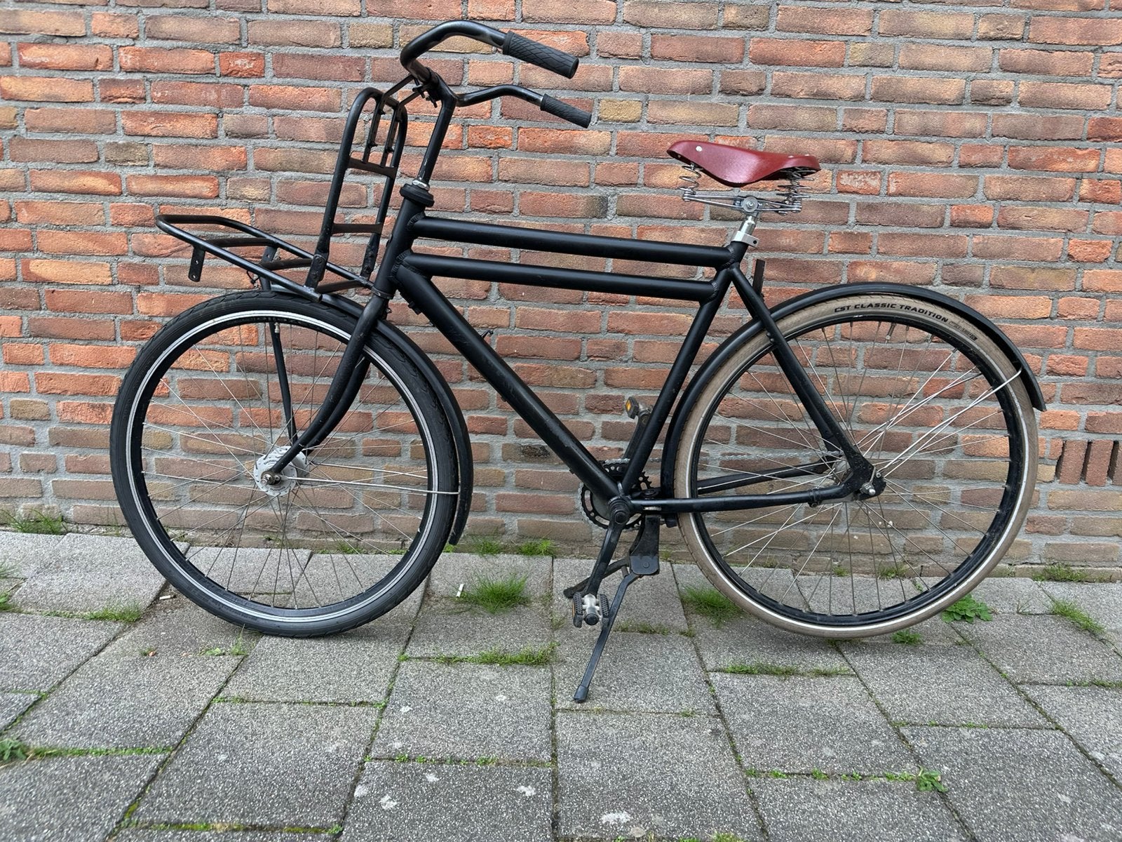 🚲🖤 28 inch herenfiets – Zwart, goede staat! 🖤🚲, 56 cm of meer, Ophalen, Zo goed als nieuw, Velgrem