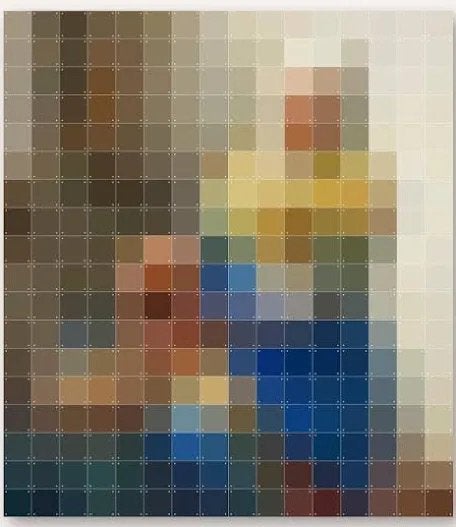 Ixxi nieuwe wanddecoratie het melkmeisje van Vermeer, Huis en Inrichting, 180 cm, 160 cm, Meerkleurig, Papier/karton
