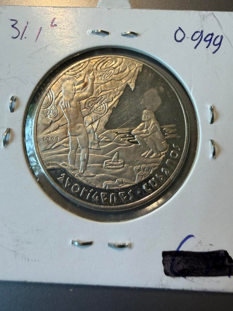 2x 1 ounce Cuba 999 zilver, Ophalen of Verzenden, Midden-Amerika, Zilver