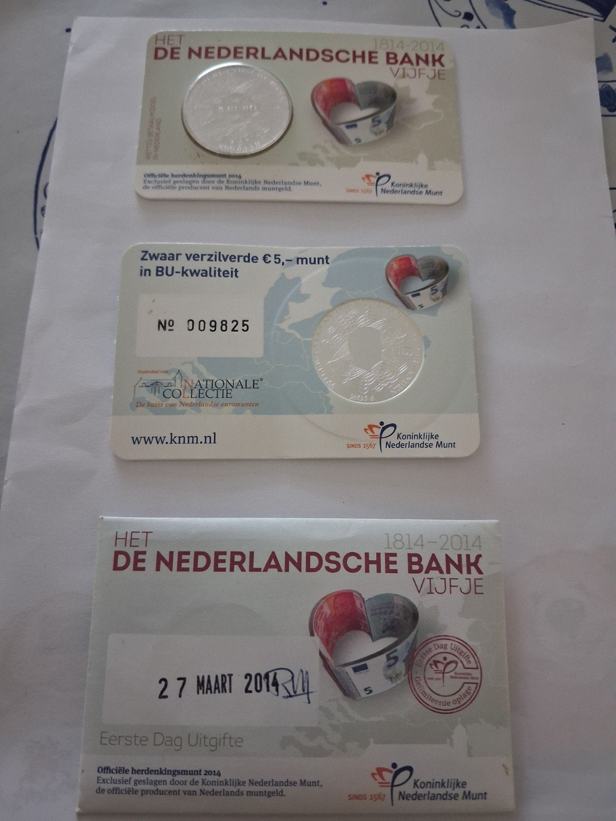 De Nederlandsche Bank 5 euro coincard, Ophalen of Verzenden, Euro's