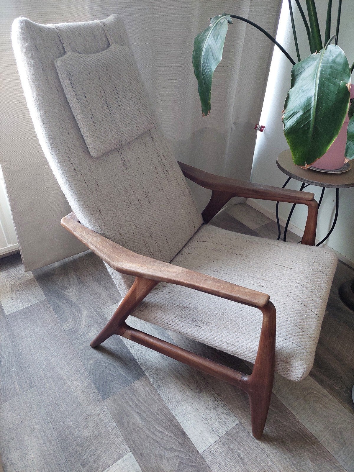 Bovenkamp unieke vintage jaren 50 fauteuil, Ophalen, Gebruikt, Minder dan 75 cm, 50 tot 75 cm
