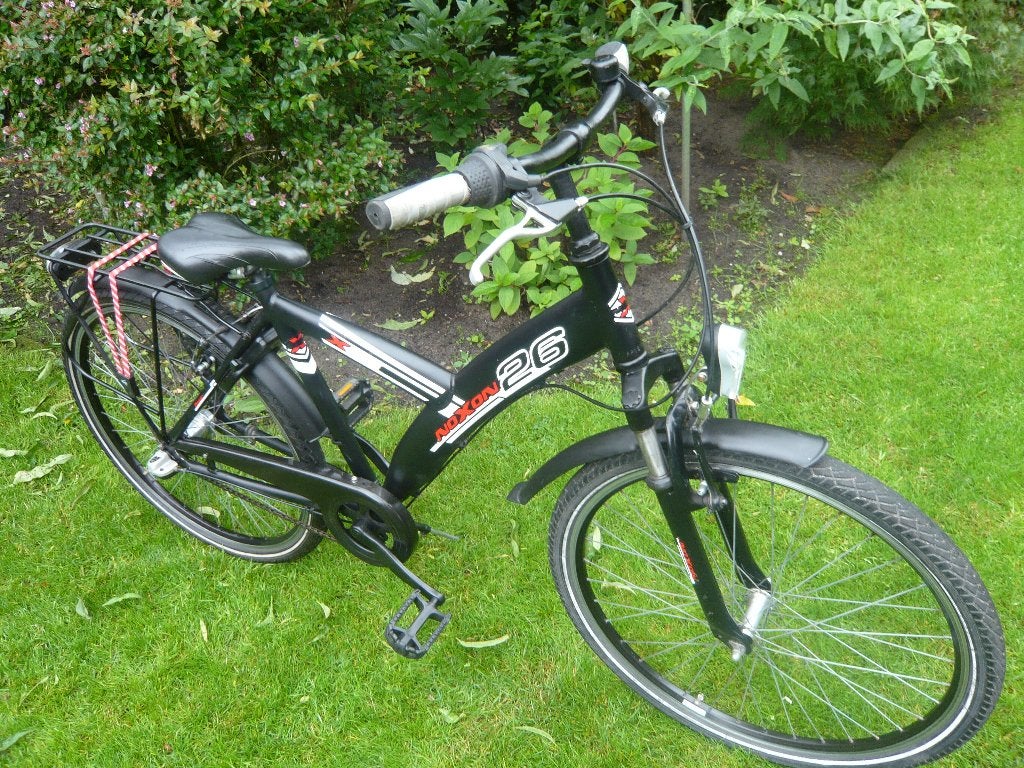 mooie stoere alu Noxon 26" jongensfiets 45cm 3versn voorv., Gebruikt, Versnellingen, Minder dan 49 cm, Ophalen